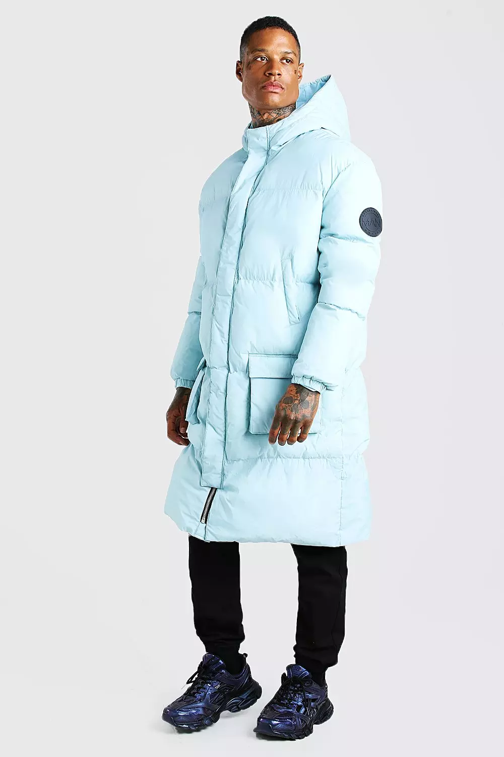 Longline hooded jacket best sale